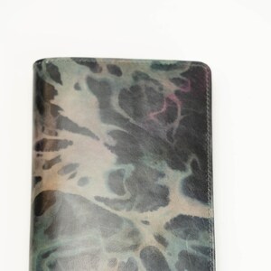 Marbled Leather Passport Wallet, leather passport wallet image 3