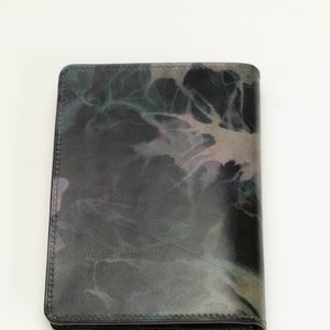 Marbled Leather Passport Wallet, leather passport wallet image 5