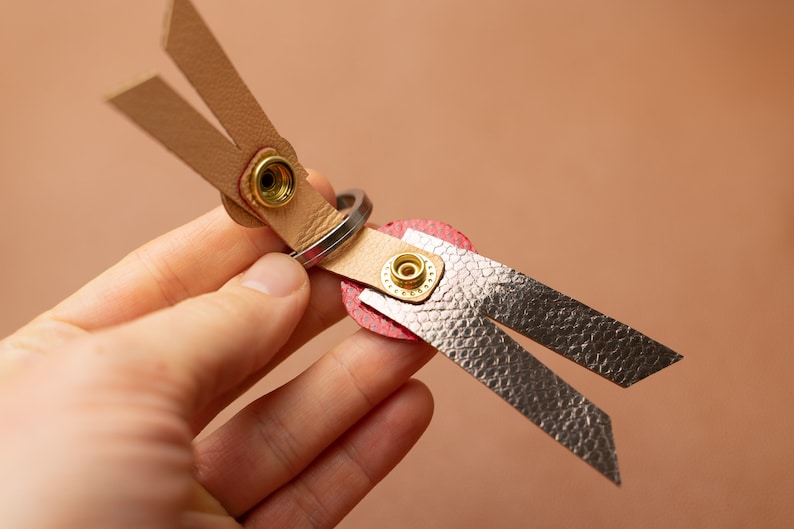 lizard Exotic leather keyfob