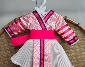 Hmong inspired doll clothing set, fits most 18” doll