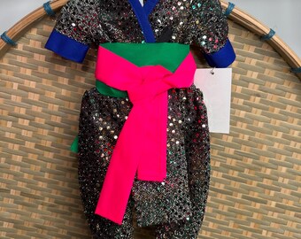 Hmong inspired doll clothing set, fits most 18” doll
