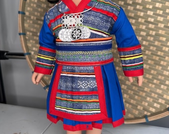 Hmong inspired doll clothing set, fits most 18” doll