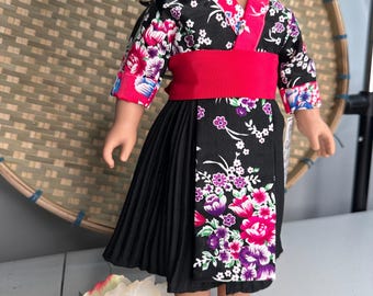 Hmong inspired doll clothing set, fits most 18” doll