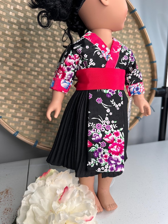 Hmong inspired doll clothing set, fits most 18” doll