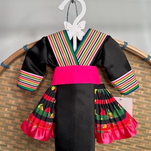 Hmong inspired fits 18” doll clothing set: great for pretend play, clothing designer, Hmong design, gift for girls