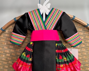 Hmong inspired doll clothing set, fits most 18” doll