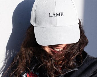 LAMB Embroidered Dad Casual Hat, Gift for Dad, Summer Accessory, Everyday Style, Unisex Cap