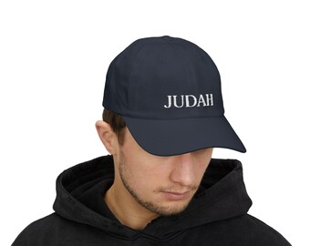 JUDAH Praise Christian Embroidered Classic Dad Cap - Casual Accessory, Gifts for Dads, Stylish Everyday Wear