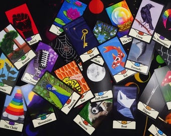 The Quiet Knowing Oracle Deck: Hand-Painted Intuitive Cards, Indie First Edition Deck