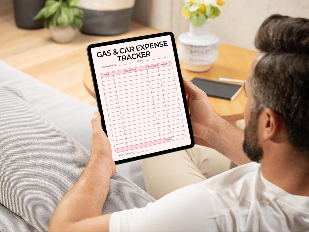 Gas & Car Expense Tracker Printable, Mileage Log Vehicle Maintenance ...
