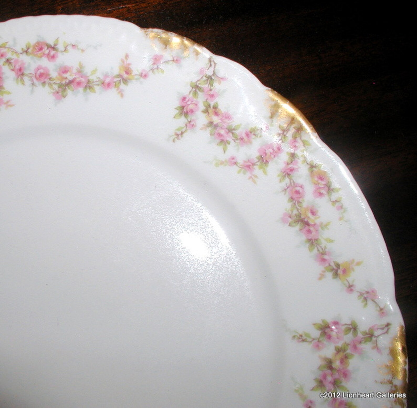 Antique Haviland Limoges Rose Garland Dinner Plates Pattern Etsy