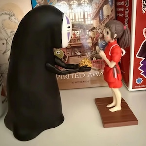 Spirited Away No-Face & Chihiro 12cm Collectible Statue – Spirited Away Magic, gift for him/for her