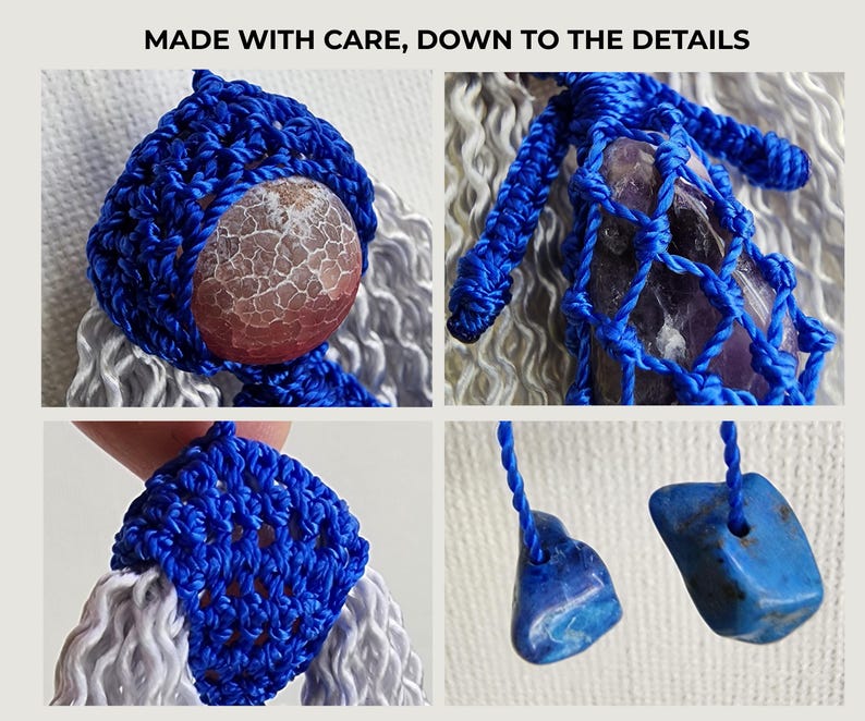 Ommulet™ Crystal Buddy – Handmade Bag Charm & Keychain, One of a Kind ...