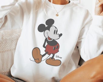 Disney Vintage Mickey Mouse Sweatshirt, Vintage Disney Mickey Mouse Shirt, Disneyworld Holiday Vacation Sweatshirt, Disney Retro Sweater