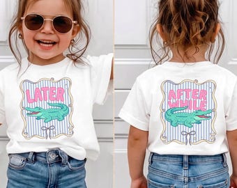Later Gator Alligator Summer Youth Shirt, After A While Crocodile Summer Vacation Tee Tshirt, After While Summer Beach Shirt, Summer Baby