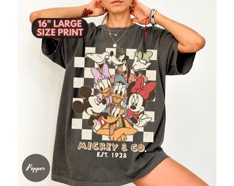 Comfort Colors® Retro Mickey & Co 1928 Shirt, Disneyland Tee, Daisy Donald Goofy, Mickey And Friends Family Shirt, Disney Gift