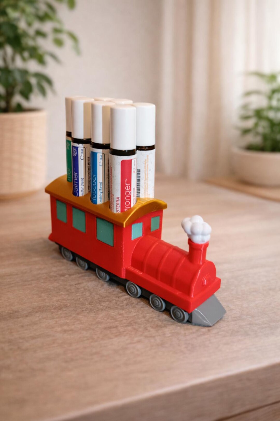 Train Essential Oil Holder – 7 Bottle Kids' Organizer, Doterra ...