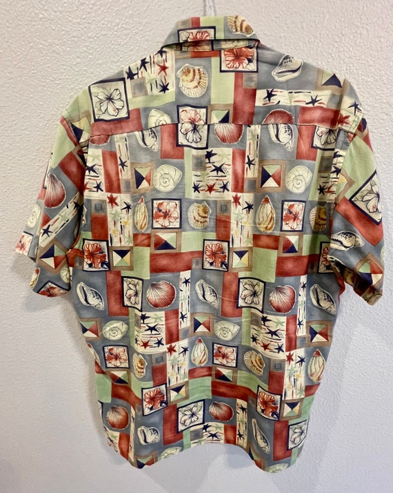 Vintage HAWAIIAN Shirt, Pierre Cardin, Block Prin… - image 4