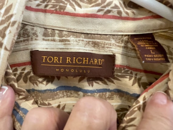Vintage Authentic Men’s Hawaiian Shirt, Tori Rich… - image 3