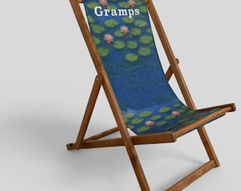 Custom Beach Chair- Personalized Wooden Chaise Lounge