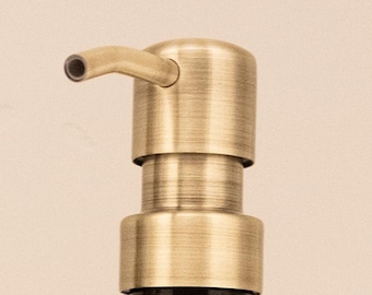Pompe de distribution de savon de luxe en laiton antique 28/400 de remplacement de bouteille en acier inoxydable pour cuisine salle de bain