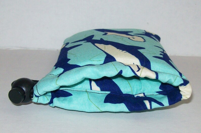 Sharks Pipe Case Pipe Pouch Padded Pipe Pouch Smoke Accessory 5 x 3 DRAWSTRING Glass Pipe Bag Ocean Animals Stoner Gift