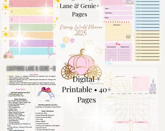 2025 Disney Vacation Planner | Printable Trip Organizer & Digital Download | Family Vacation Planning Template