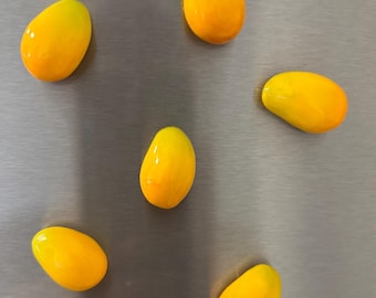 Mango Magnet made of Polymer Clay – Handmade Fridge Magnet – Gift Idea