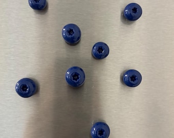 Handgemachte Blaubeeren Magnete aus Polymer Clay – Kühlschrankmagnete – Küchen Deko – Geschenkidee