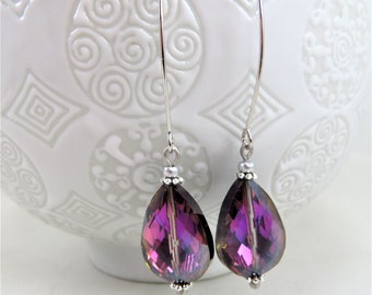 Long Purple earrings
