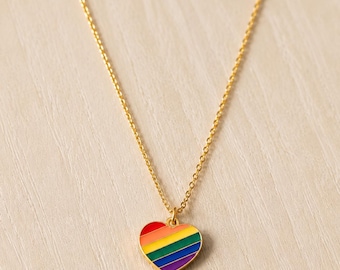 Pride month LGBTQ Rainbow Necklace