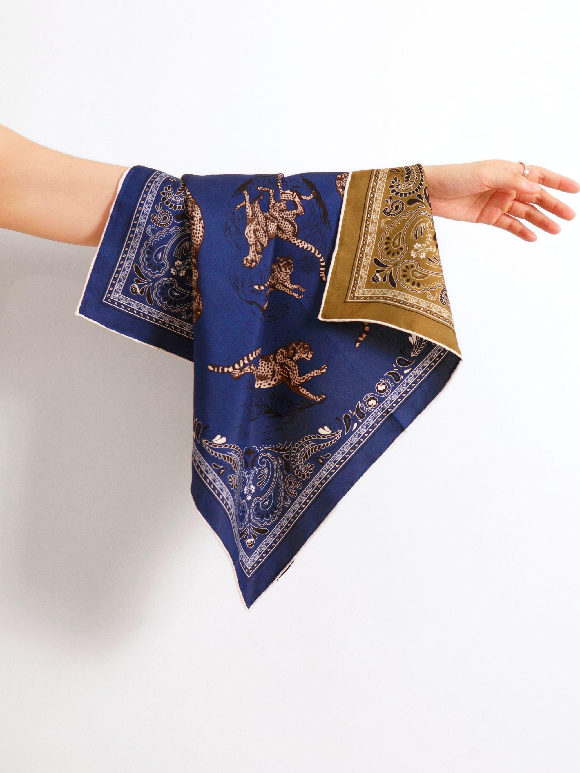 55x55 シルクスカーフ - Etsy 日本