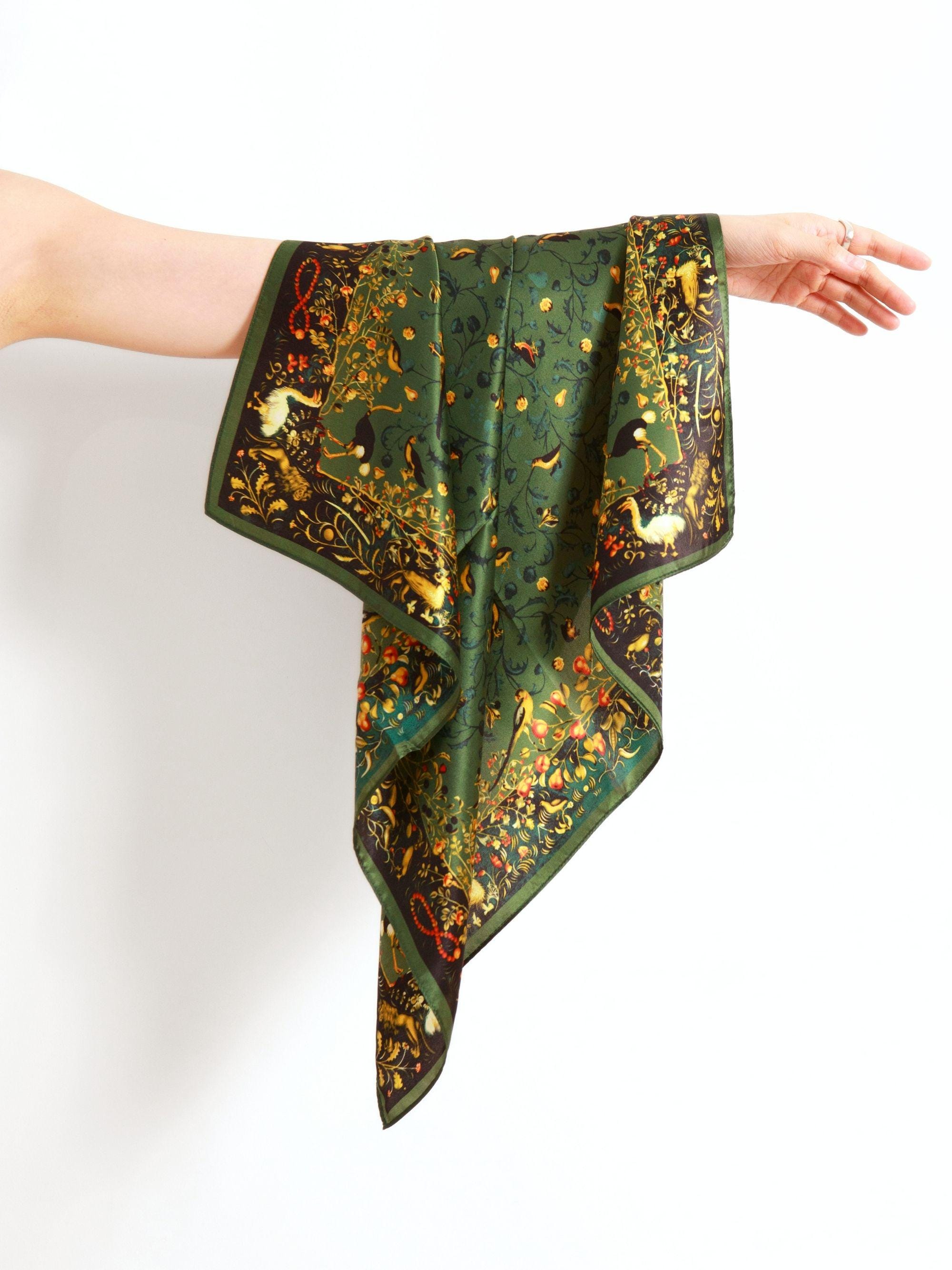 Foulard - TIZZYTOY - Écharpe en soie légère - 70,86 x 28,7 pouces