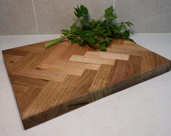Tasmanian Oak Herringbone Cutting Board
