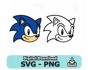 Testa di riccio, contorno di corridori SVG, file di taglio per Cricut, png, download immediato, COD014
