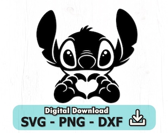ステッチSVG、ステッチハートSVG、ステッチラブSVG、即時ダウンロード、Cricut & Silhouette用カットファイル、PNG、COD020