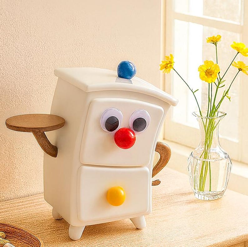 Twisty Mini Desktop Organizer – Cute Kawaii Desk Storage Cabinet ...