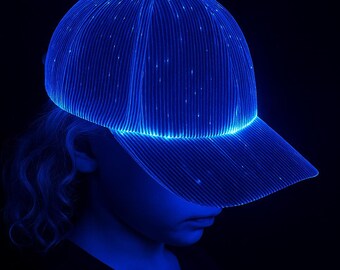 Illuminated Apparel Pink LED Light up Baseball Cap Hat Glow  display picture 2