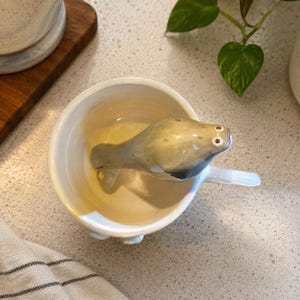 Handmade Ceramic Animal Straw, Quirky Pottery Drinking Straw, Reusable Drinkware