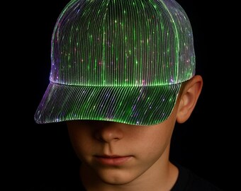 Programmeerbare led-pet met app-besturing met led-display, led-baseballpet, verstelbaar, met animatie, voor feest, Kerstmis, Halloween, club (#1