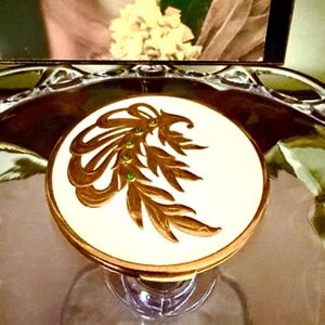 Art Deco Rex 5th Avenue Enamel Powder Compact