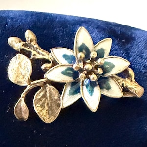 Norwegian Sterling Flower Brooch - Etsy