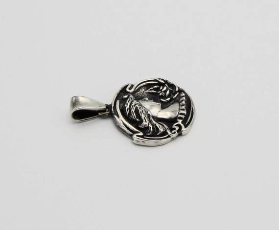 Taxco D’Molina Sterling Silver Art Nouveau Pendant - image 4