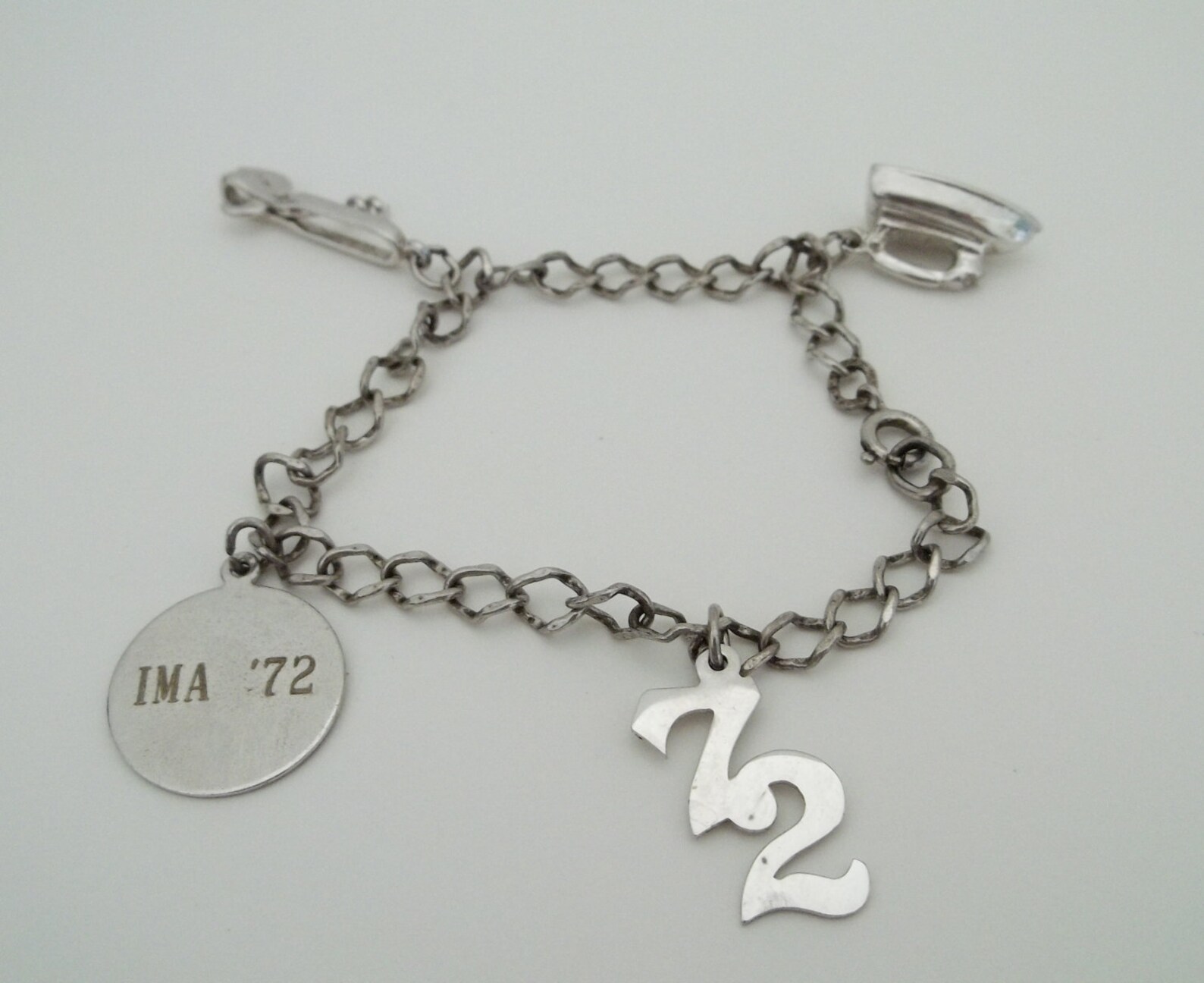 Vintage Sterling Silver Charm Bracelet Etsy