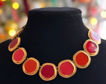 Anne Klein Byzantine Jewels of India Gripoix Link Necklace