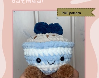 Jellycat oatmeal crochet pattern - beginner-friendly, 1.5 hour plushie