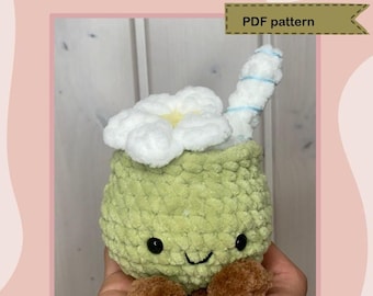 Jellycat coconut milk crochet pattern, beginner-friendly, 1,5 hour crochet pattern
