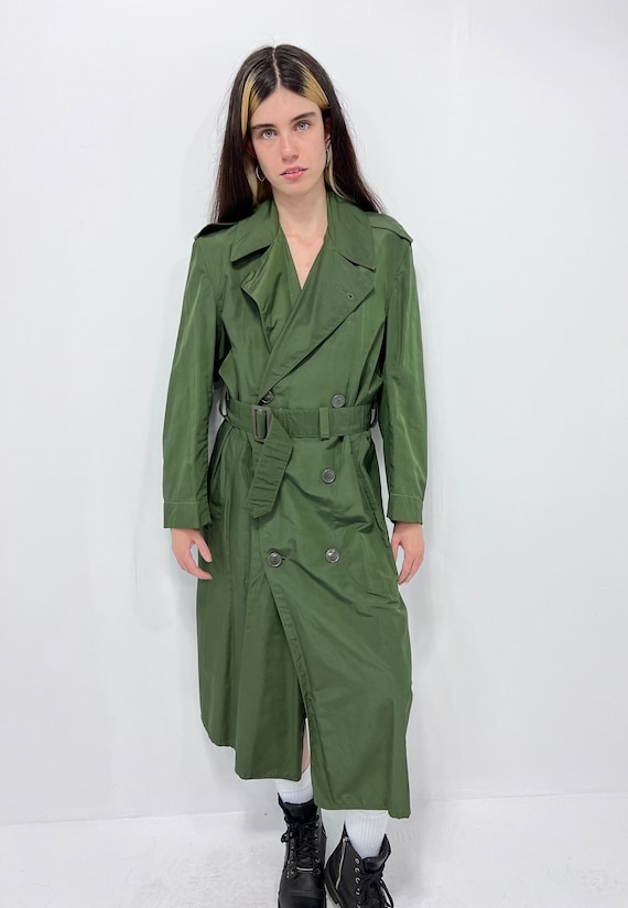 green military trench coat Gem