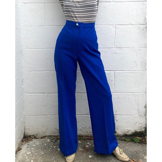Royal blue high waisted pants Clearance