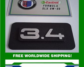 BMW Alpina E46 B3S 3.4L Engine cover badge E85 Roadster S replacement + Oil sticker 085